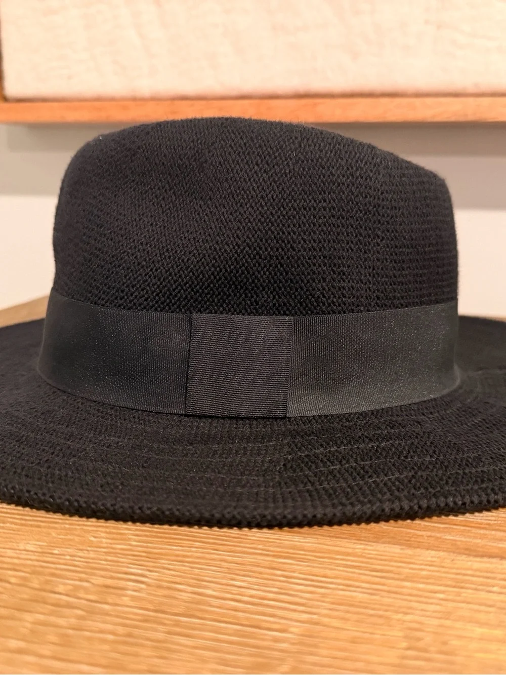 Black Wide-Brim Hat - Classic Woman's Accessory